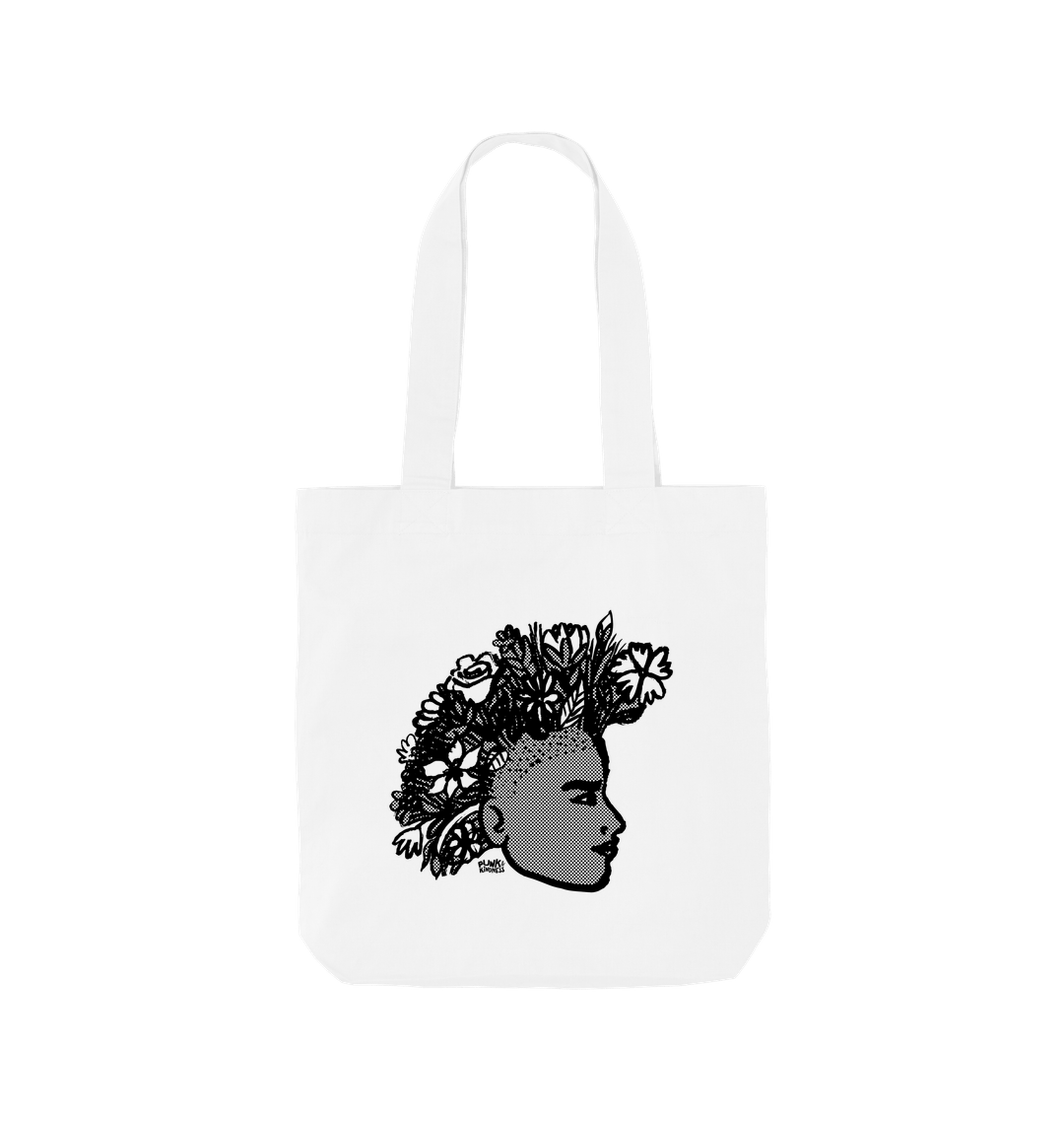 White Printed Bag