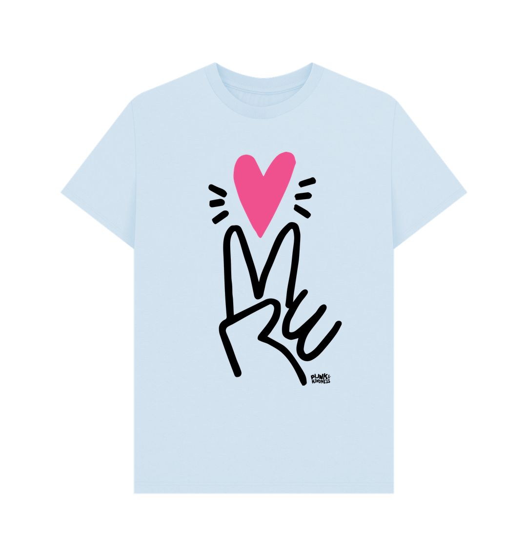 Sky Blue Printed T-shirt