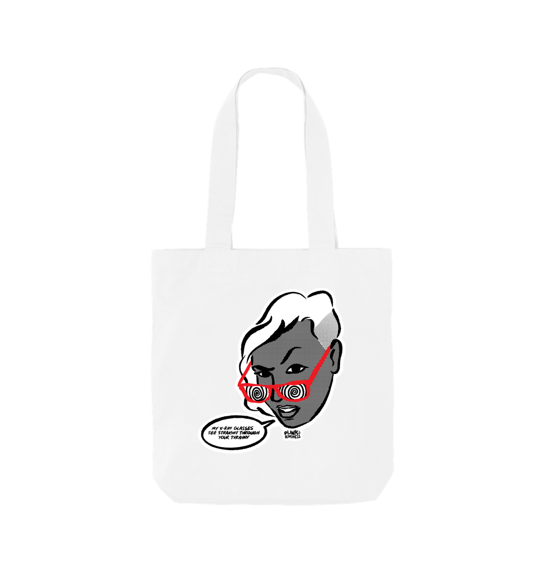 White Printed Bag