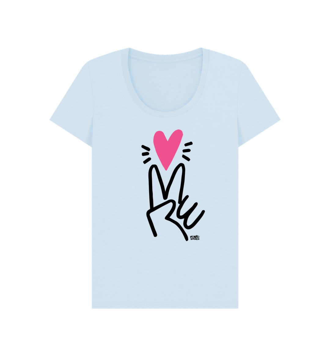 Sky Blue Printed T-shirt