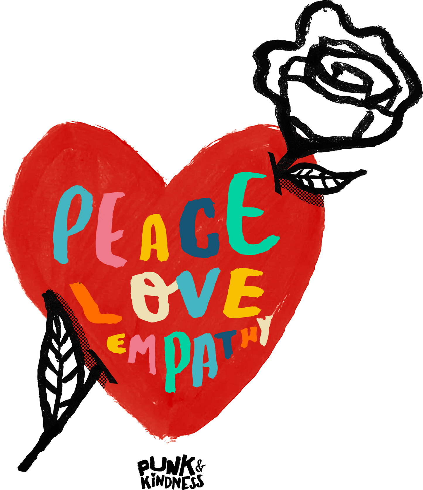 Peace, Love, Empathy Men's T-shirt
